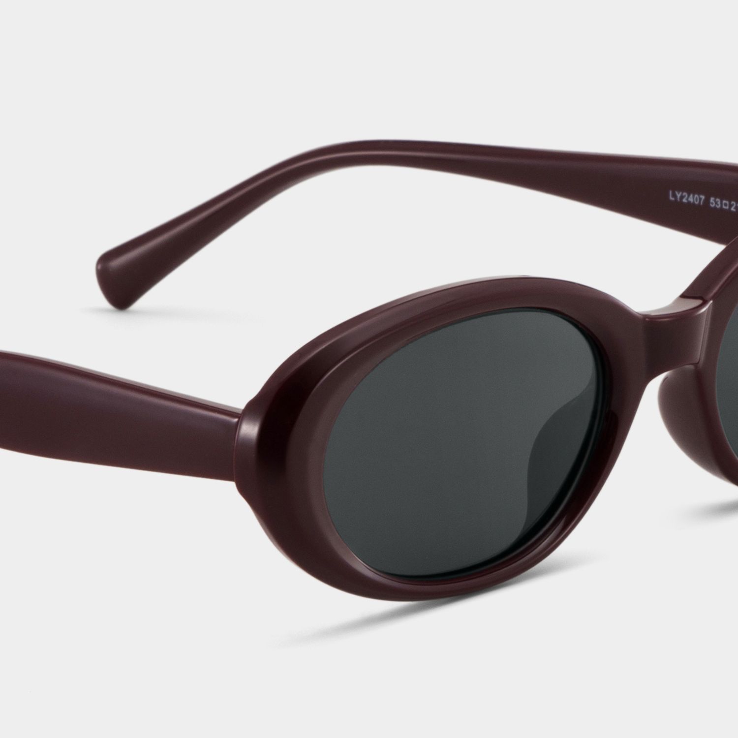 Zion Purple Frame Sunglasses with Oval Style | ZEELOOL UK4