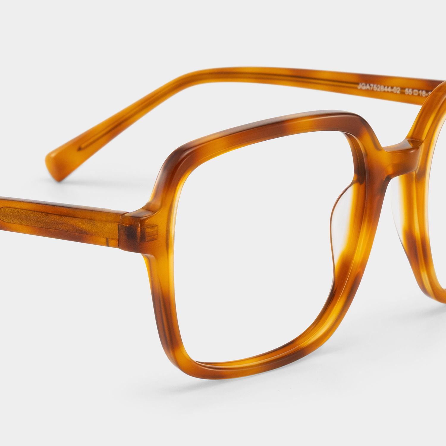Kenneth Square Beige Tortoise Shell Glasses | ZEELOOL4