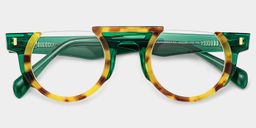 Mastin Round Tortoise Glasses2
