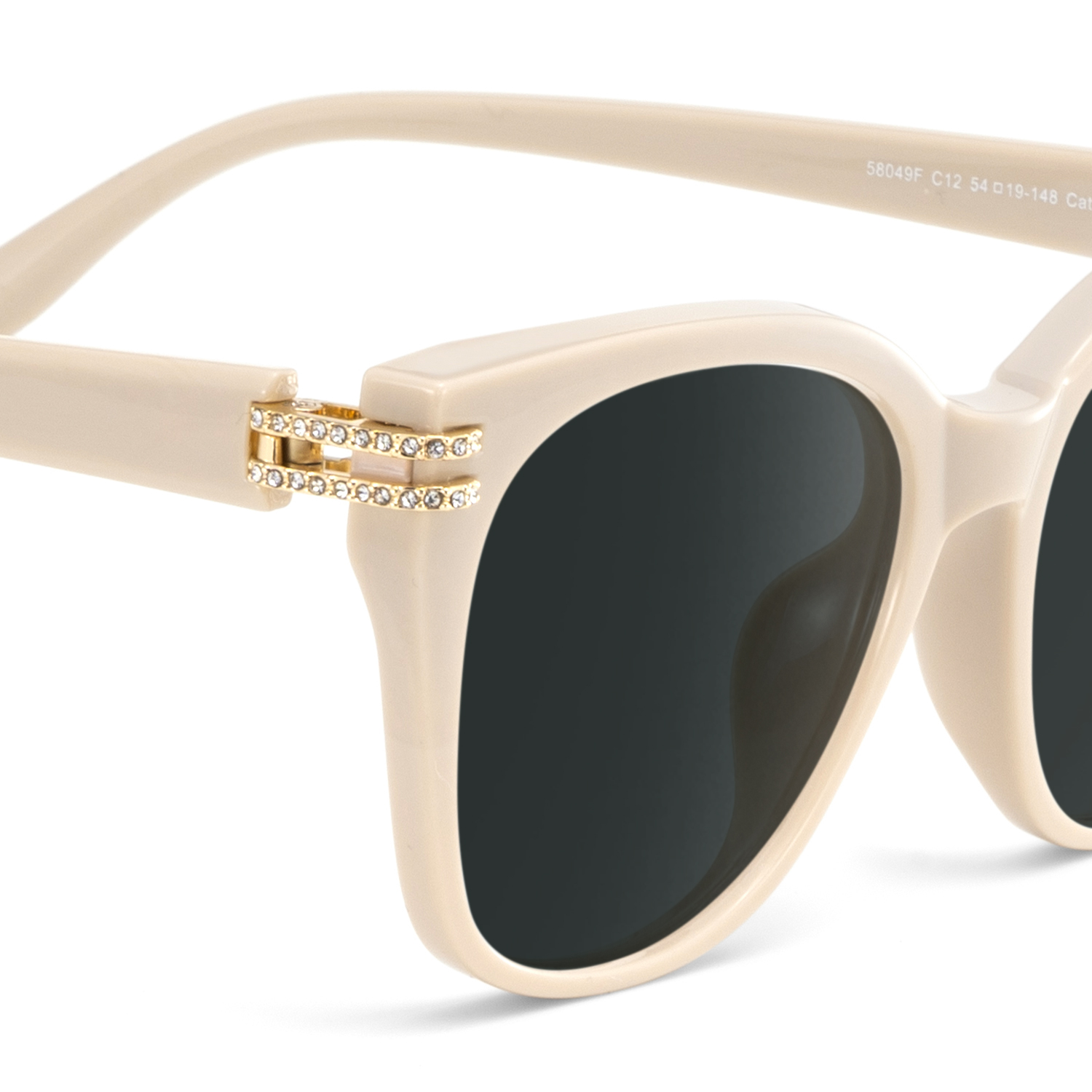 Catalina Champagne Square Polarized Sunglasses Online | ZEELOOL UK4