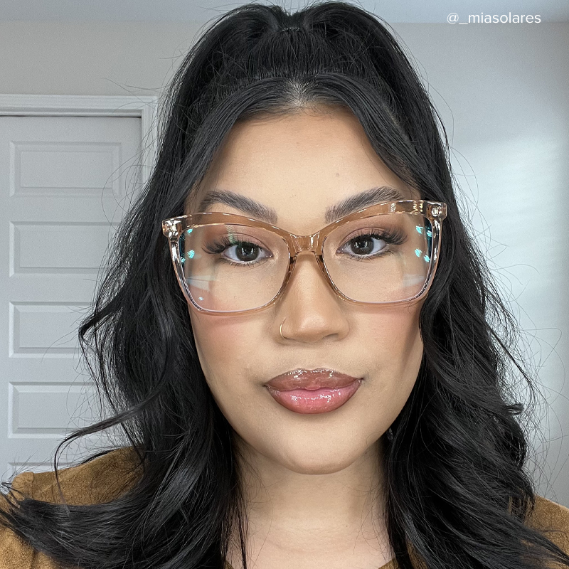 Isaebella Butterfly Champagne Frame Glasses | ZEELOOL UK9
