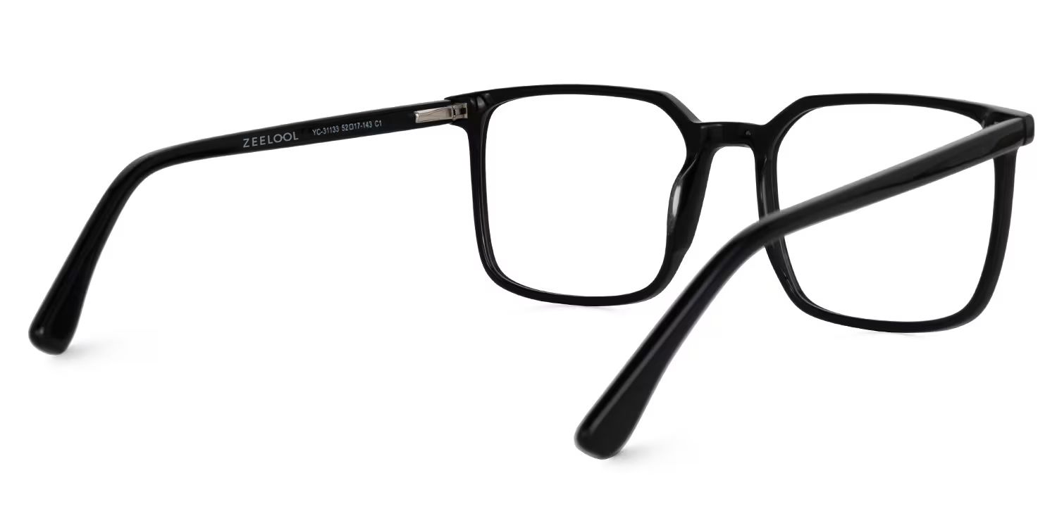 Square Fayrice Black Glasses deals -Zeelool Glasses3