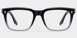 Fletcher Rectangle Black Glasses1