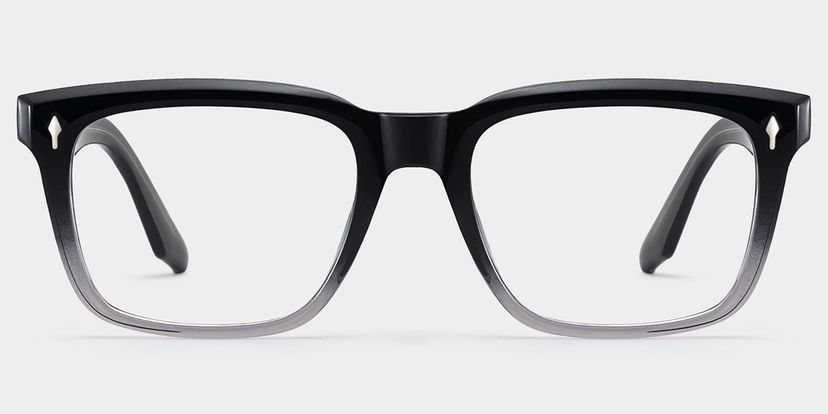 Fletcher Rectangle Black Glasses