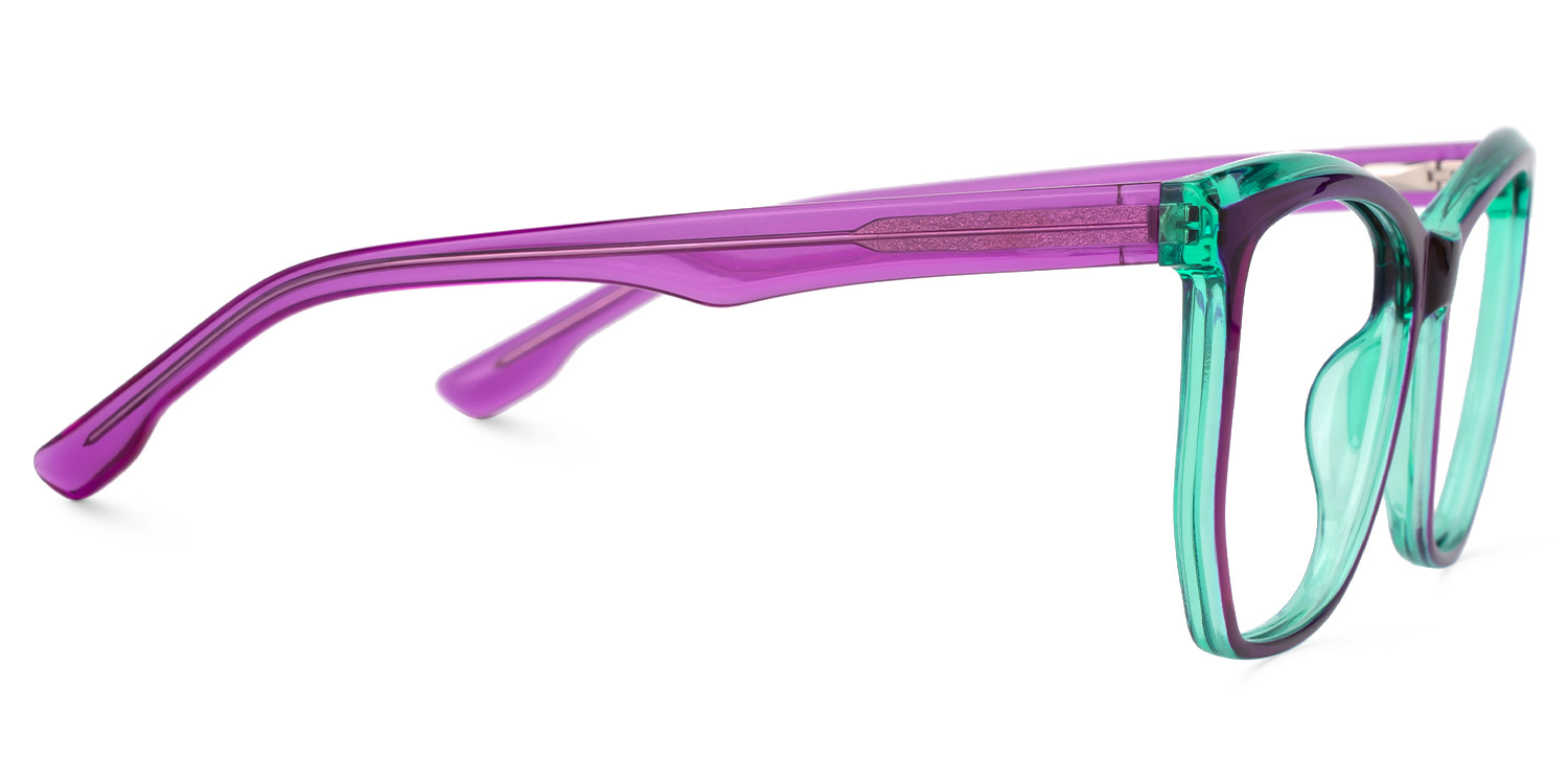 Geometric Libby Purple Glasses deals -Zeelool Glasses2