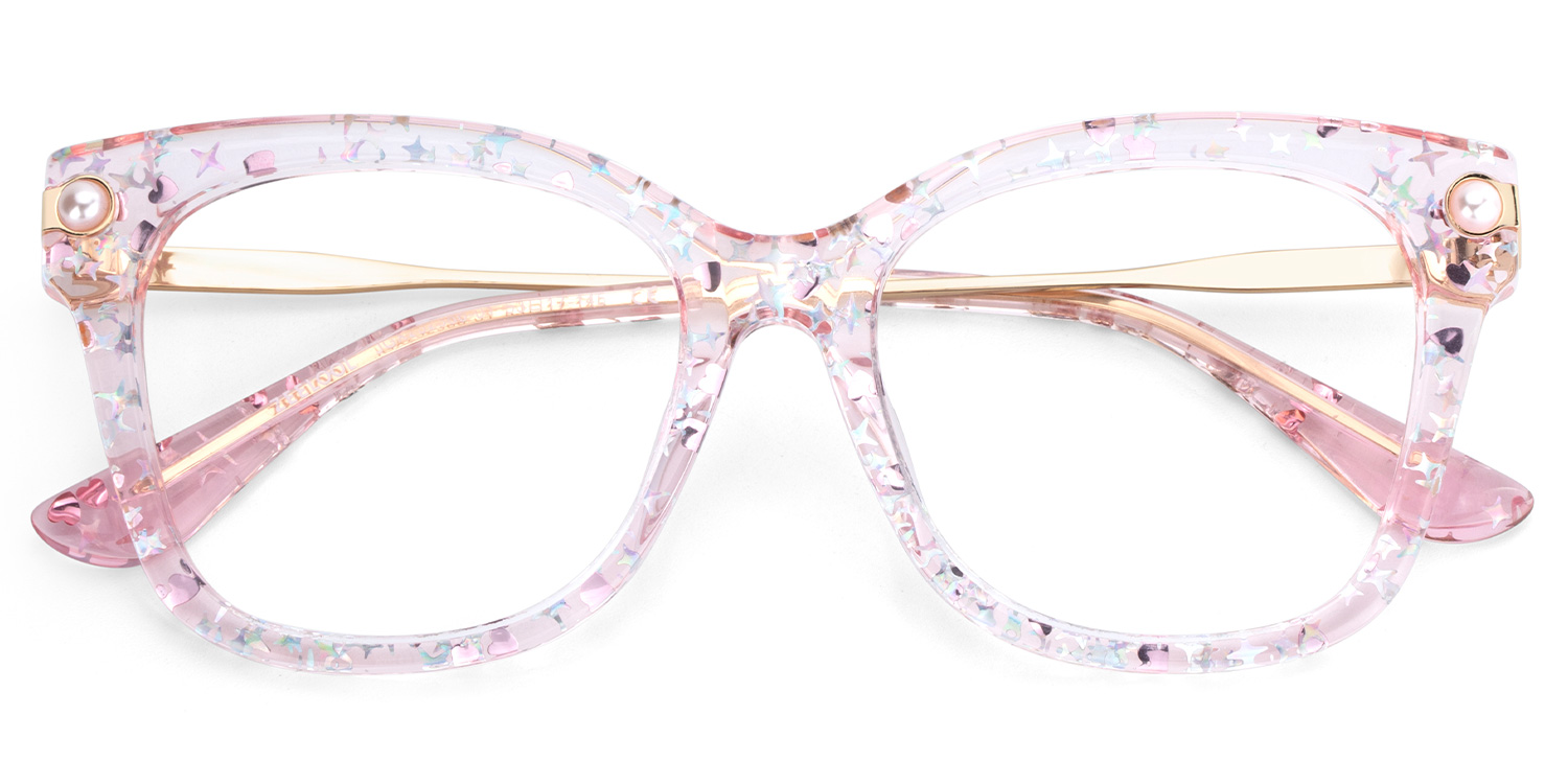 Vernella Square Pink Glasses2