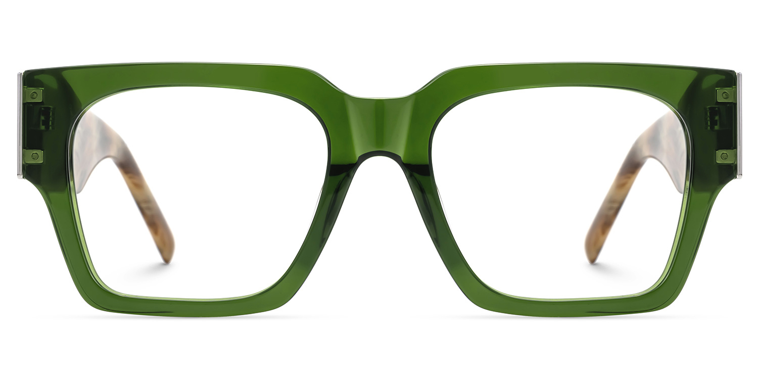 Square Dedee Green Frames Designer Glasses0