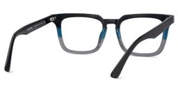 Bashir Rectangle Black Gray Glasses5