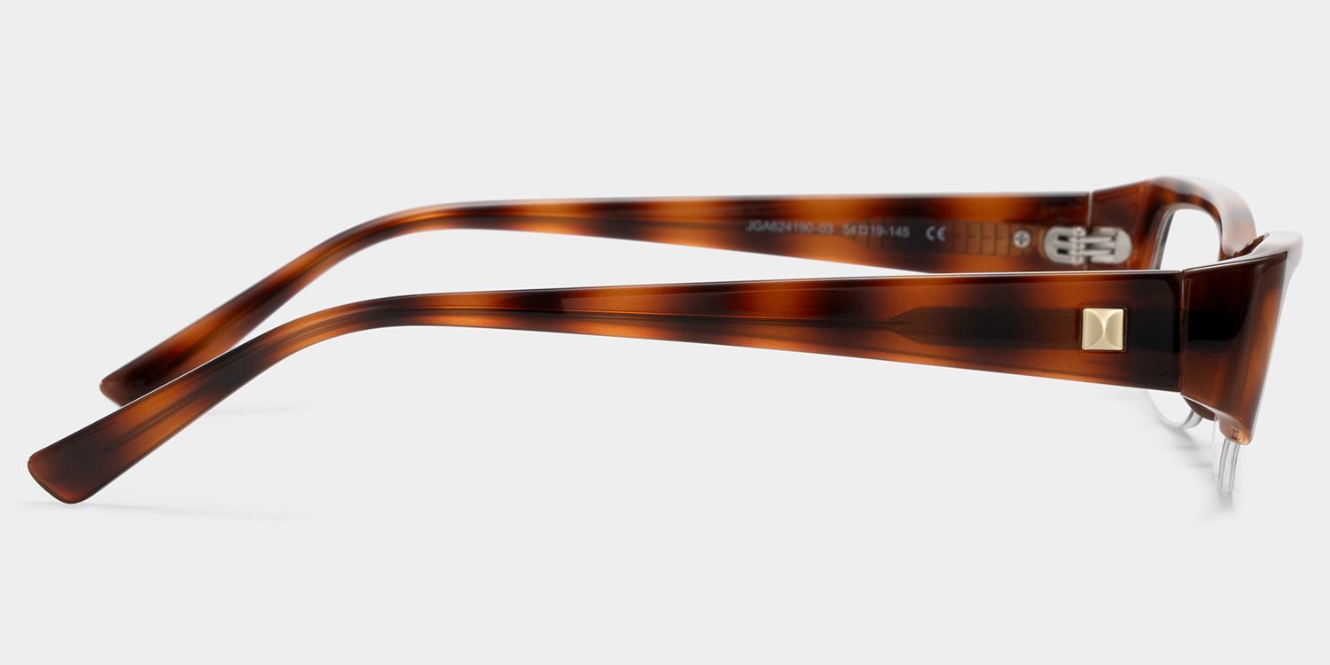 Trevor Brown Half Frame Tortoise Rectangle Glasses | ZEELOOL3