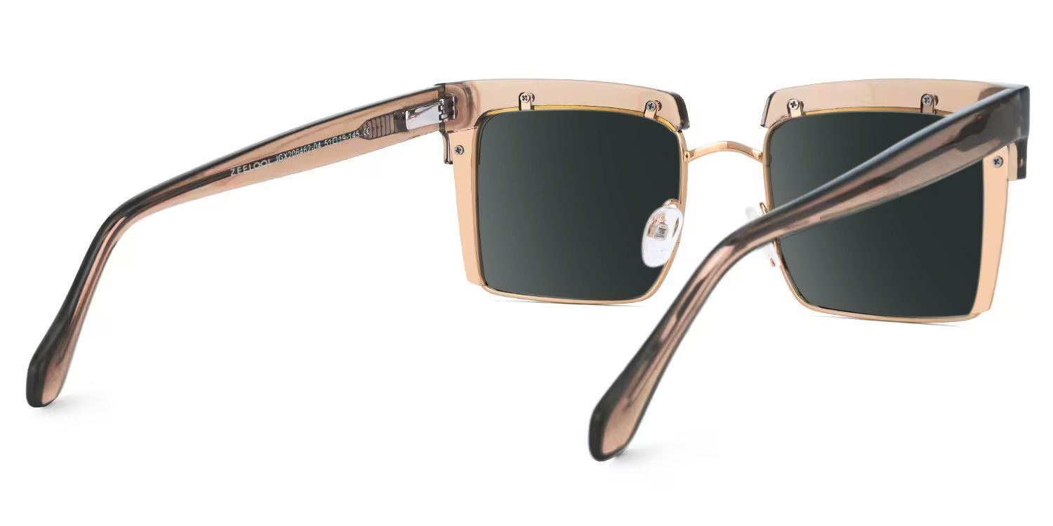 Kiana Beige Square Sunglasses to Frame Your Face | ZEELOOL UK3