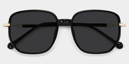 Joana Black Geometric Sunglasses1