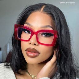 Mitia Rectangle Neon-Pink Glasses4