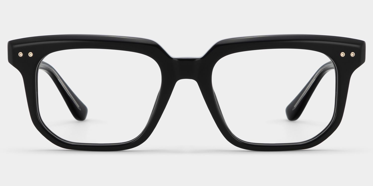 Michael Square Black Transparent Glasses for Men | ZEELOOL1