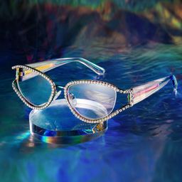 Star Cateye Iridescent Glasses0