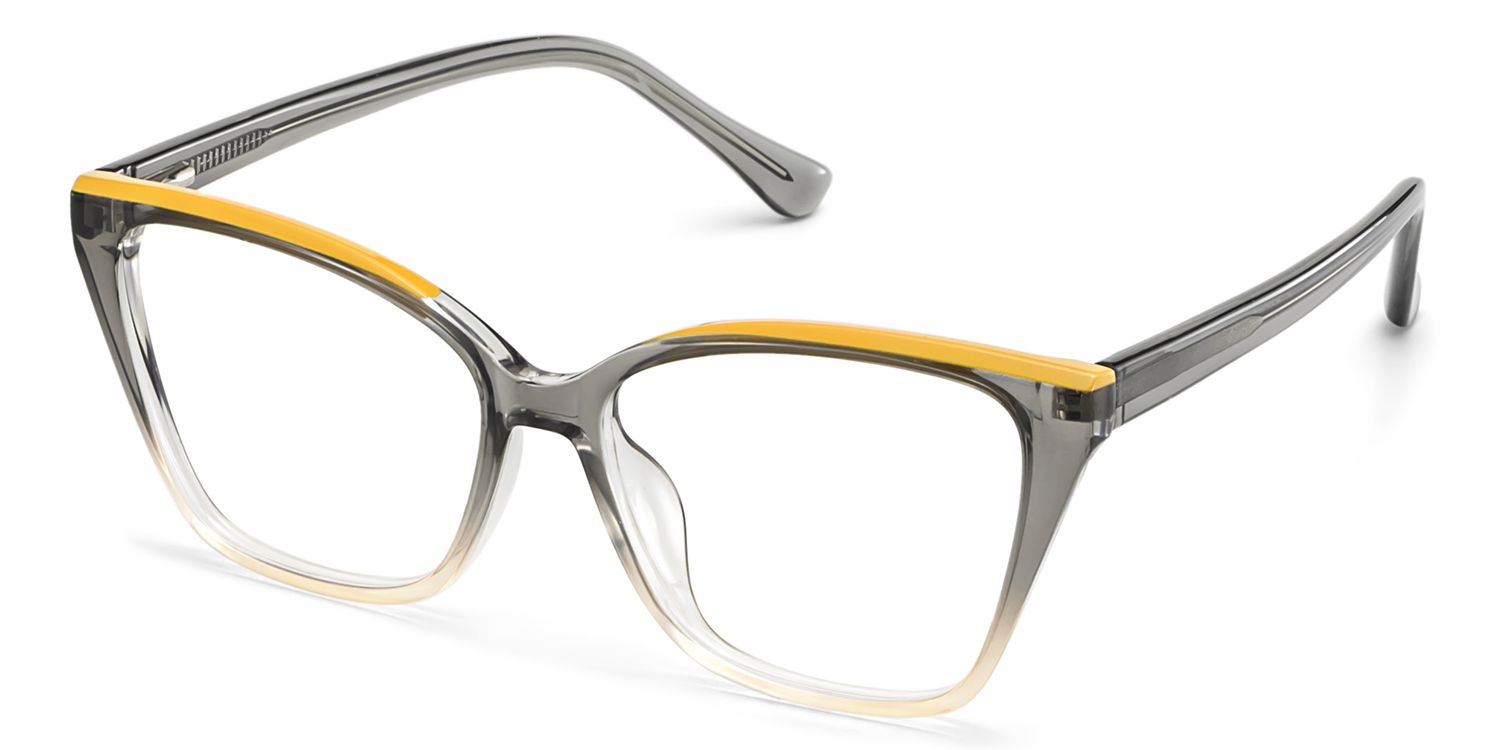 Sienna Grey Butterfly Prescription Glasses | ZEELOOL UK3