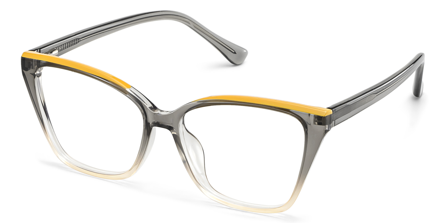 Sienna Grey Butterfly Prescription Glasses | ZEELOOL UK3