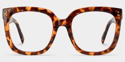 Ebony Square Tortoise Glasses0