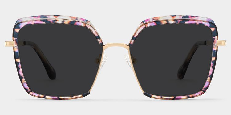 Cordaro Square Pink-Floral Glasses