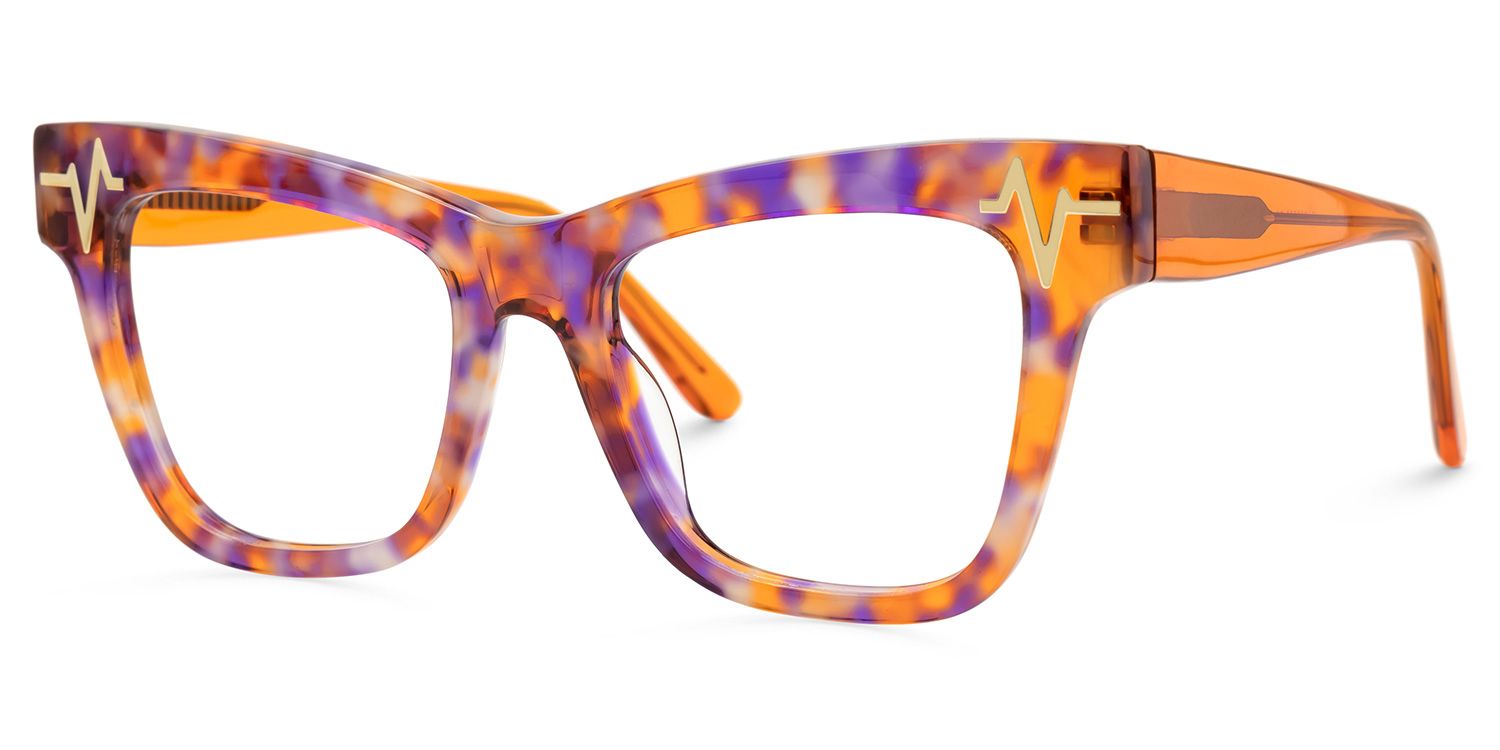 Cara Butterfly Orange Eye Glasses for Women | ZEELOOL UK1