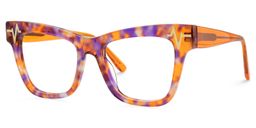 Cara Orange Butterfly Glasses1