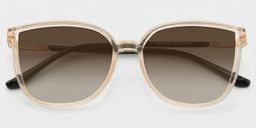 Annalisa Square Beige Glasses1
