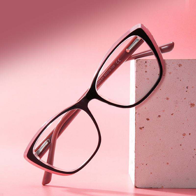 ZEELOOL Fidelia Cat Eye Black Glasses