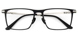 Lincoln Black Rectangle Glasses2