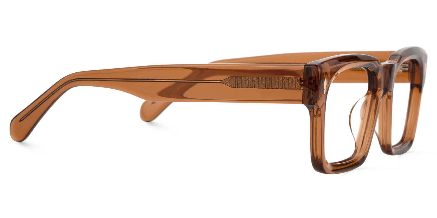 Herman Rectangle Brown Glasses2