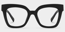 Malcolm Black Square Glasses0