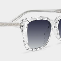 Edna Clear Rectangle Sunglasses4