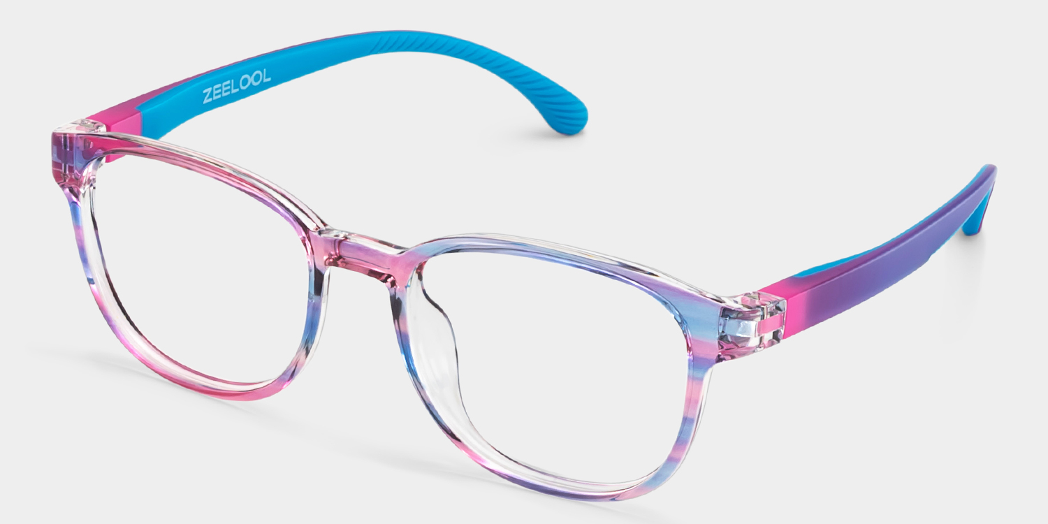Dale  Round Blue Pink Glasses2