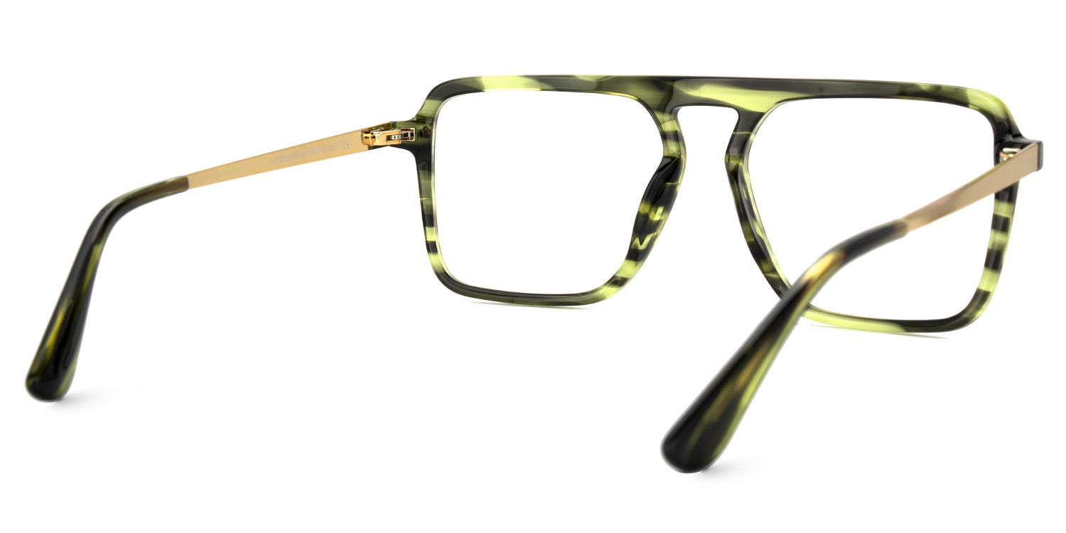 Briannie Green Aviator Prescription Glasses Online | ZEELOOL UK3