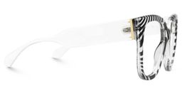 Reineke Square Zebra Print Glasses2