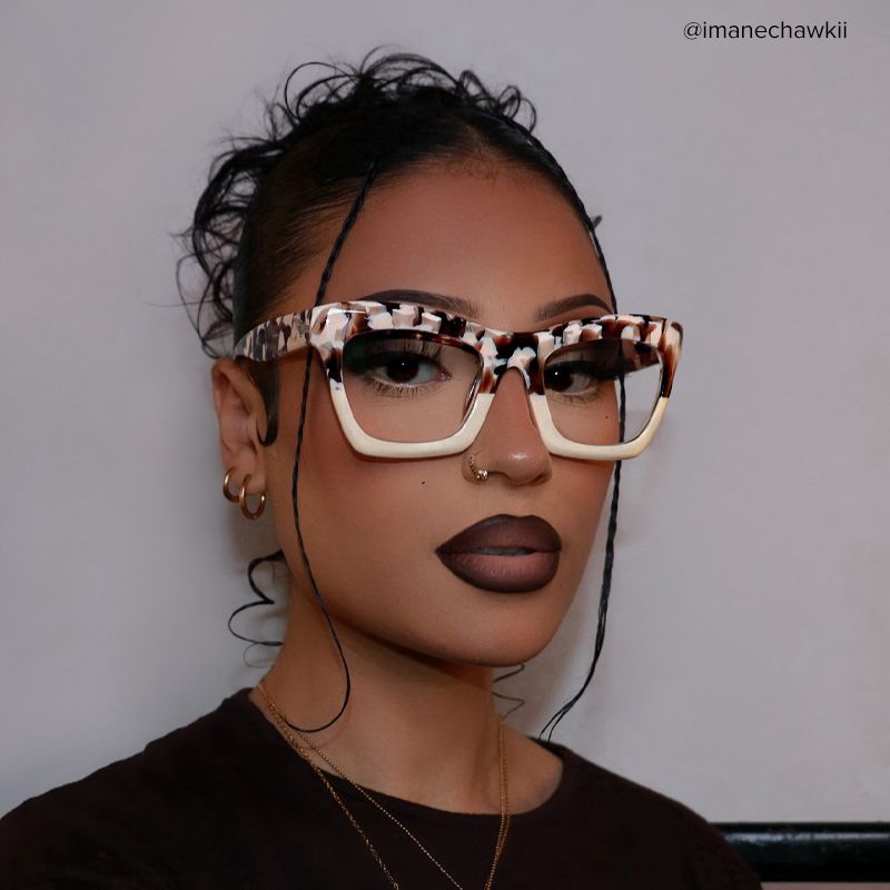Benitez Square Two-Tone Frame and Pescription Glasses6
