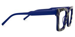 Shavorn Square Blue Glasses2