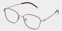 Nicole Rectangle Brown Glasses2