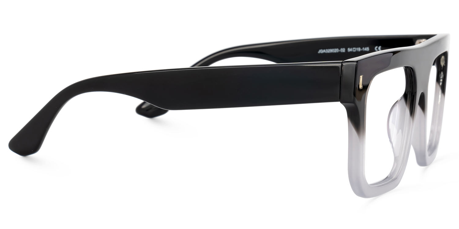Reaux Square Black Gradient Glasses2