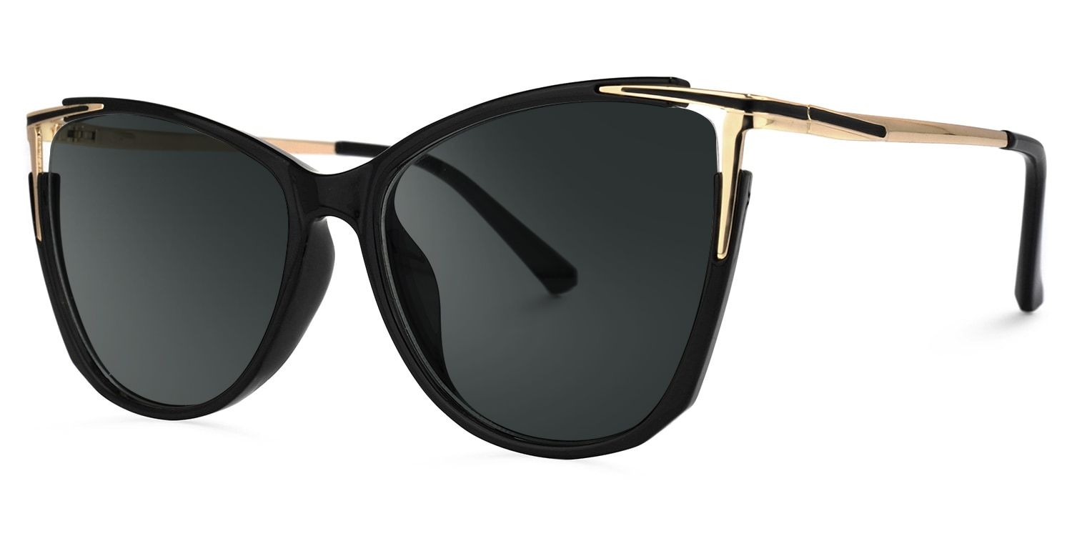 Yomary Black Cateye Frame Sunglasses | ZEELOOL UK1