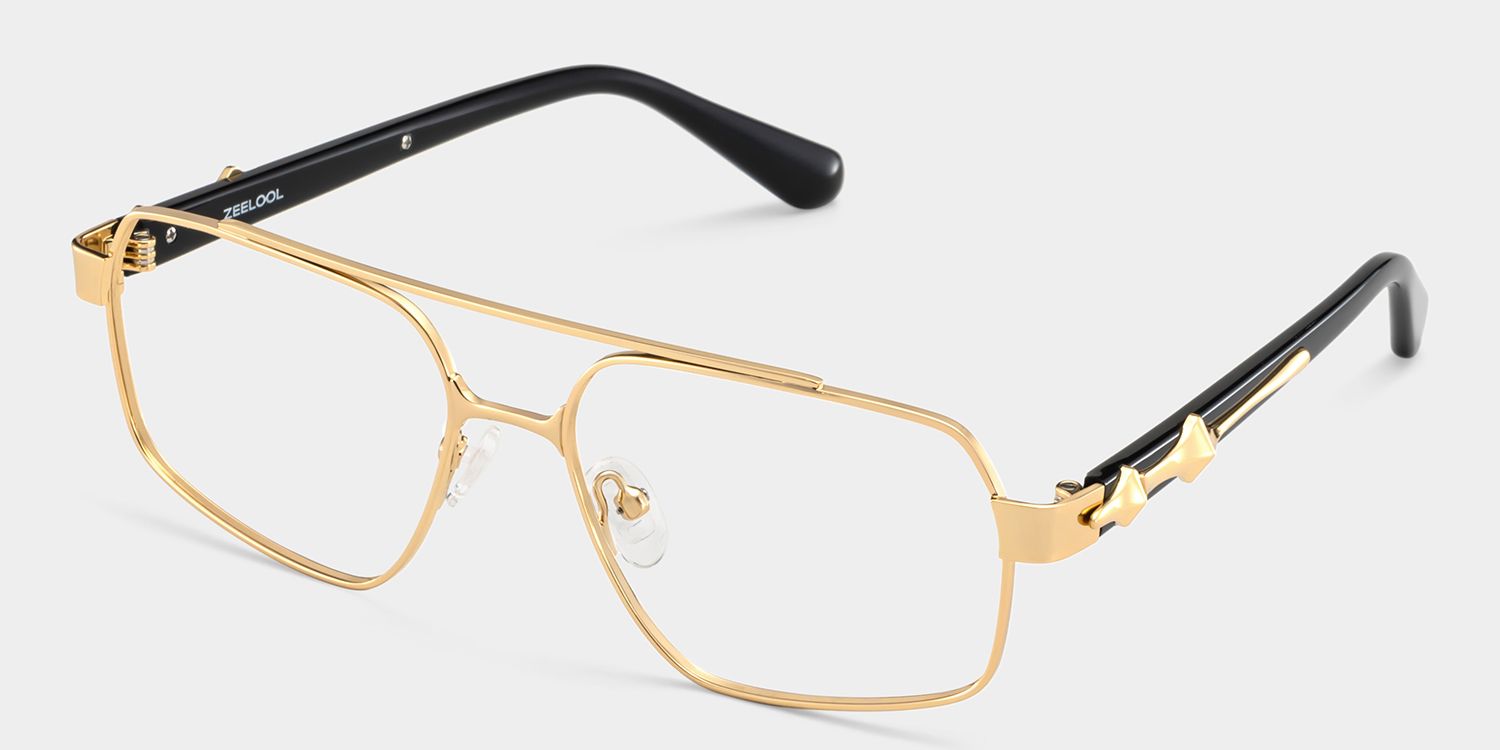 Sterling Eyeglasses in Aviator Gold Frame | ZEELOOL UK3