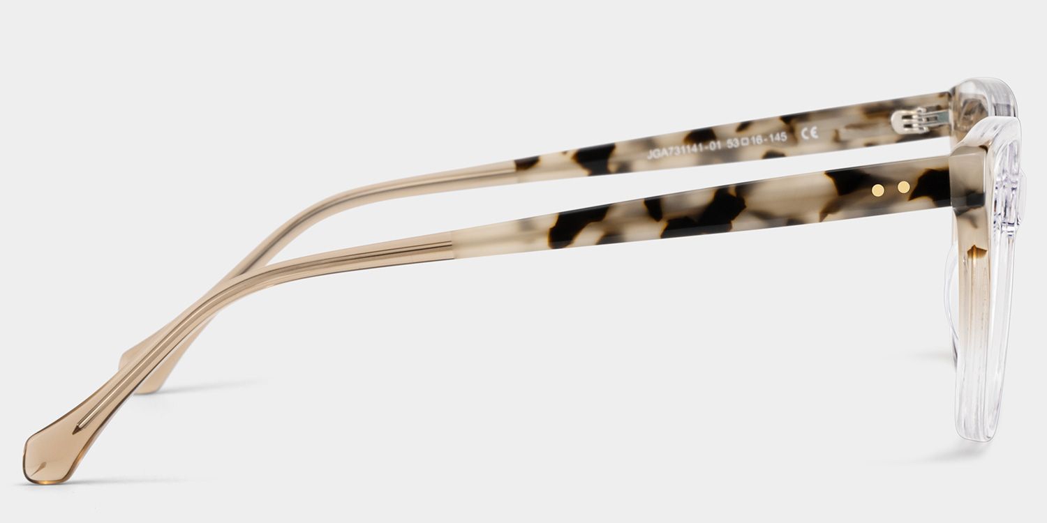 Lena Square Clear Frame Eyeglasses for Woman| ZEELOOL UK4