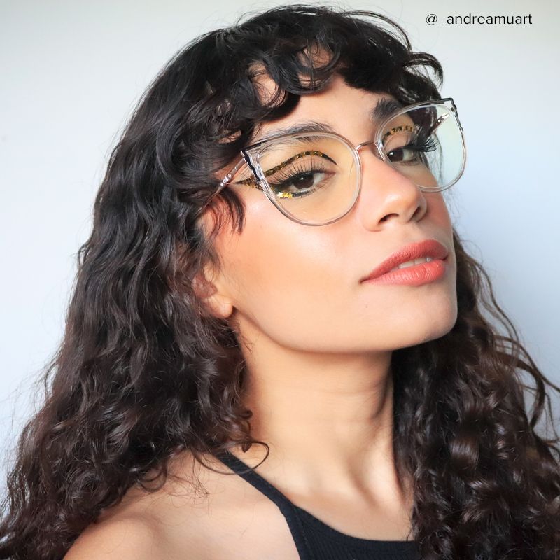 Estrada Cateye Black-Clear Eyeglasses and Glasses Frames9