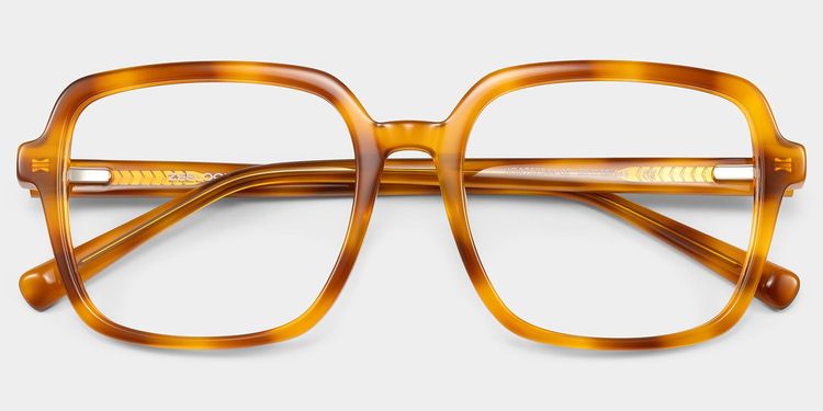 Kenneth Dark Tortoise Square Glasses