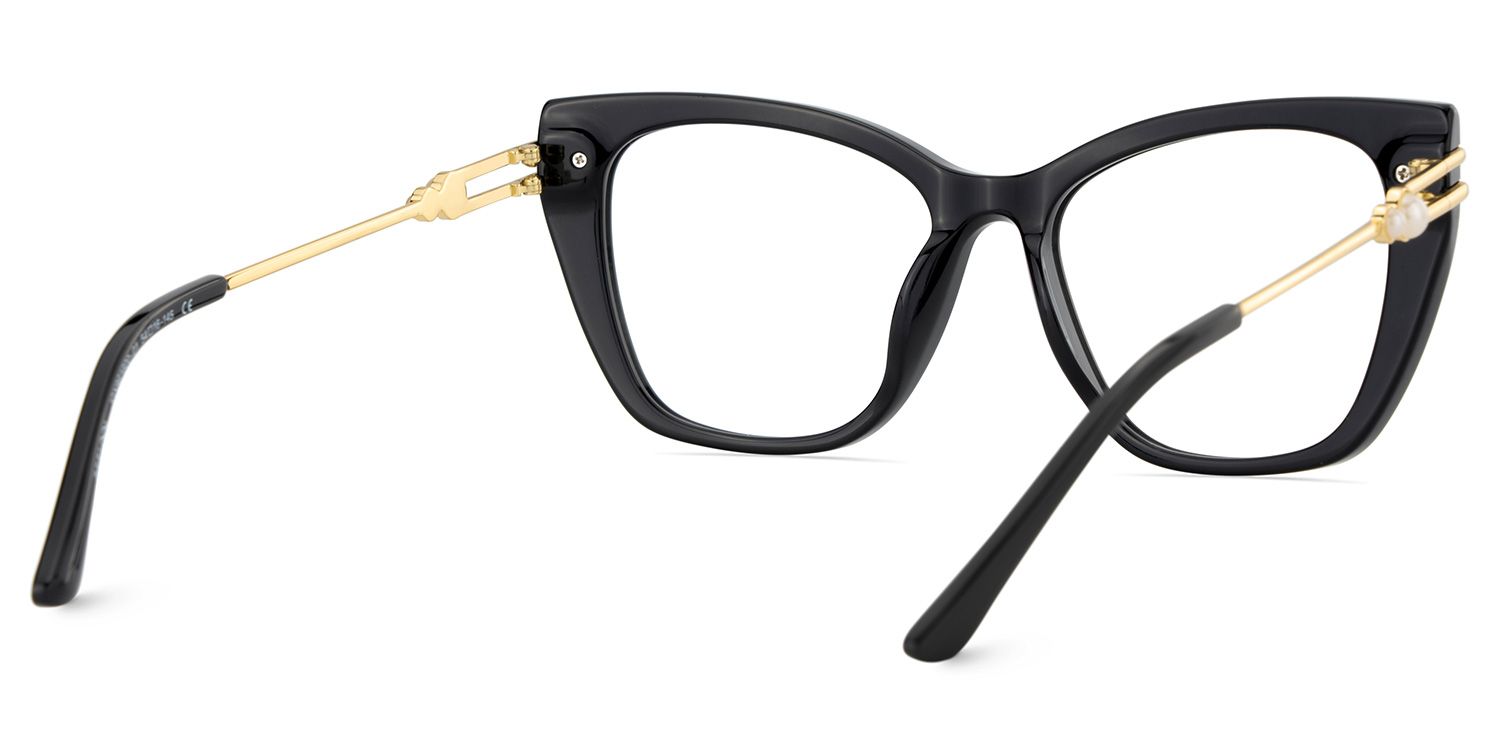 Victor Eyeglasses in Cat eye Black Frame | ZEELOOL UK6