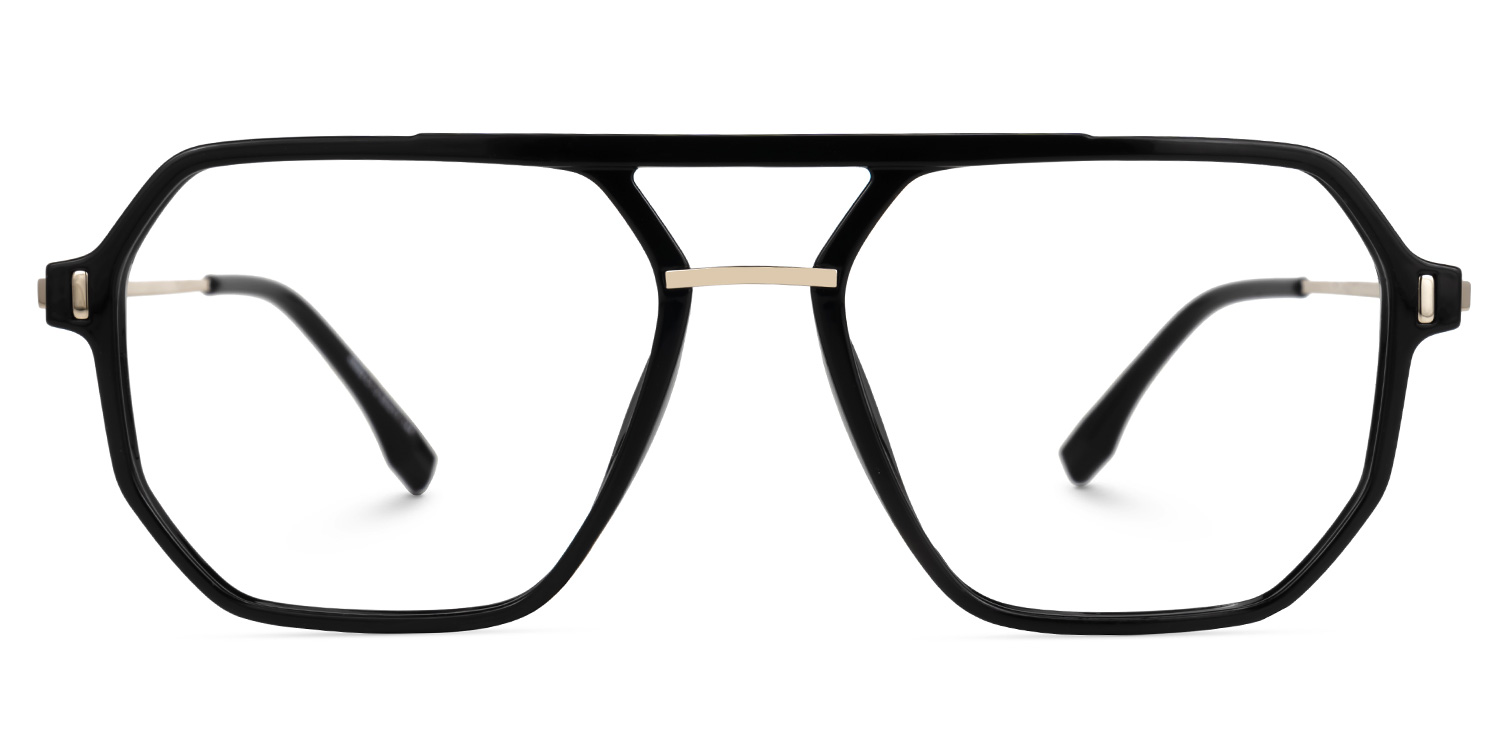 Aviator Lizbeth Black Glasses on sale -Zeelool Glasses0