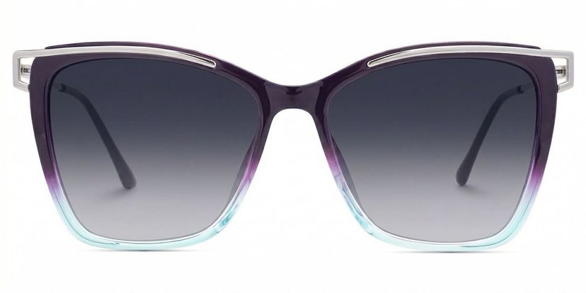 Krystle Square Purple-Blue Glasses
