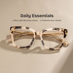 Rory Square Tortoise Glasses0