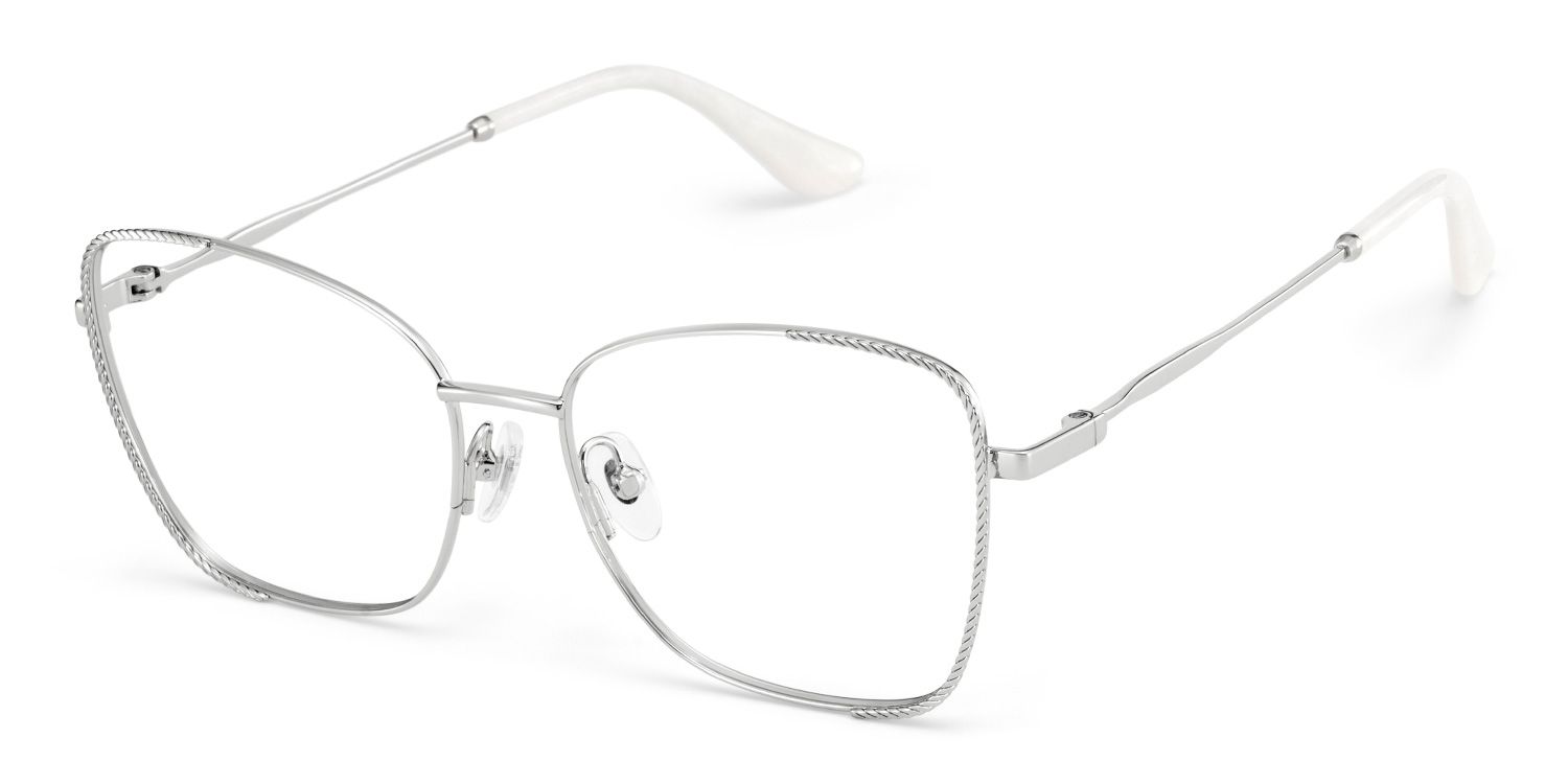 Kai Eyeglasses in Butterfly Silver Frame | ZEELOOL UK2