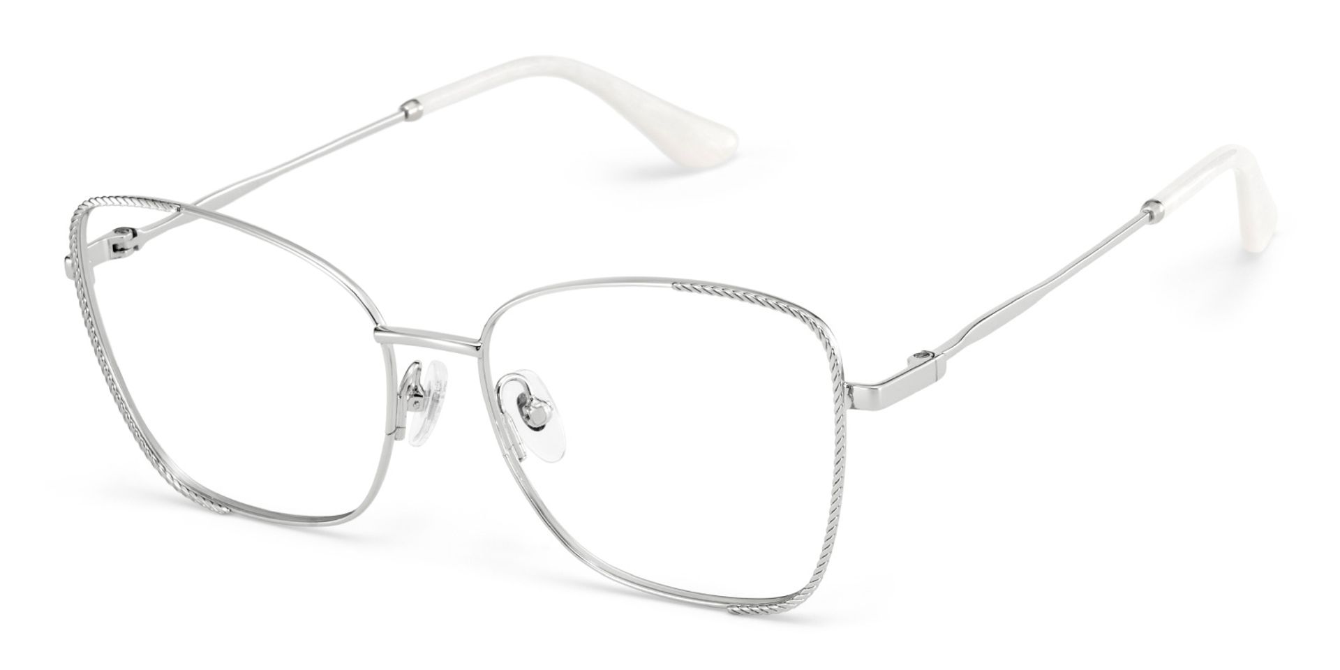 Kai Eyeglasses in Butterfly Silver Frame | ZEELOOL UK2