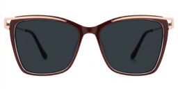 Krystle Square Red Glasses0