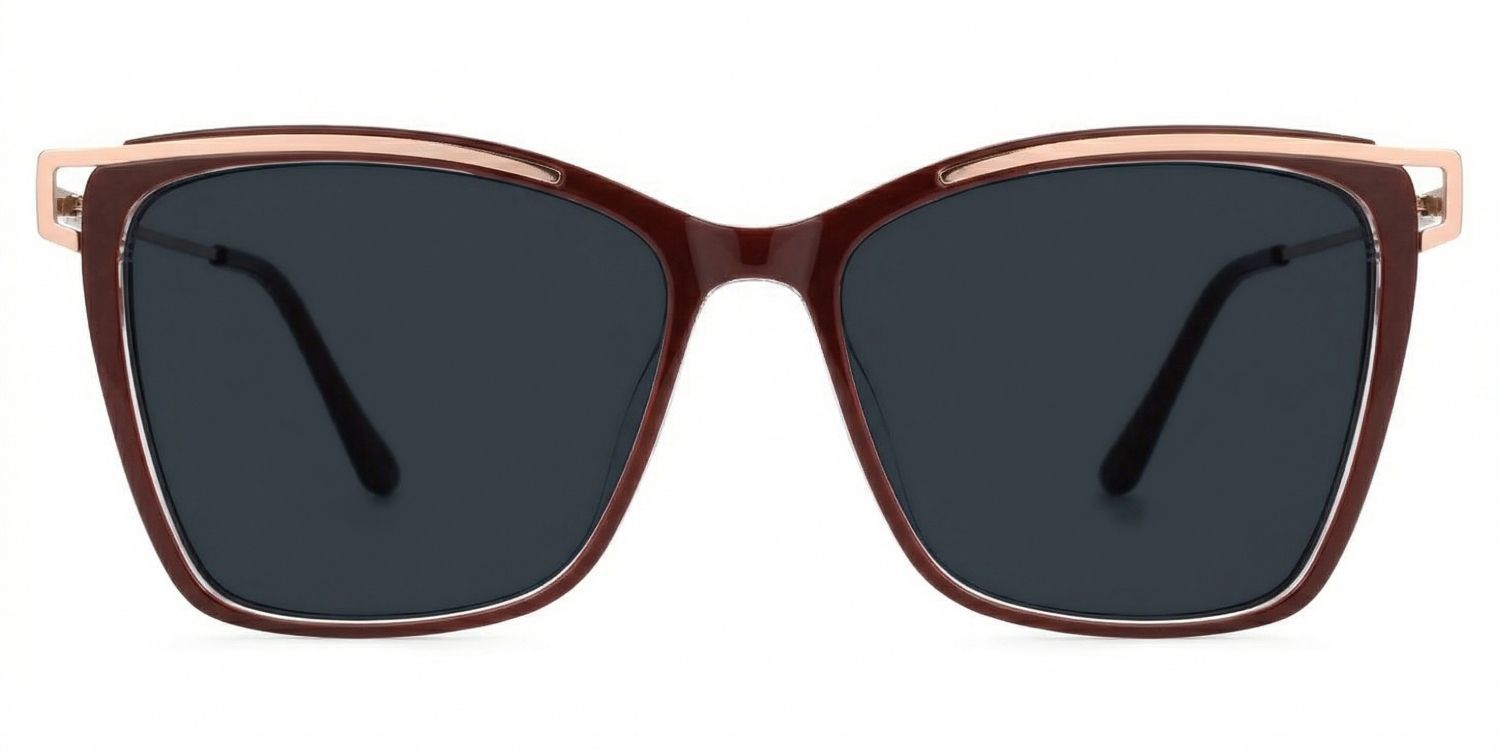 Krystle Red Frame Sunglasses with Square Style | ZEELOOL UK0